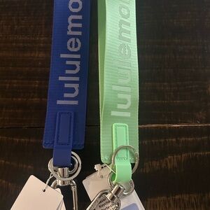 lululemon athletica Blue and Green Key Holders